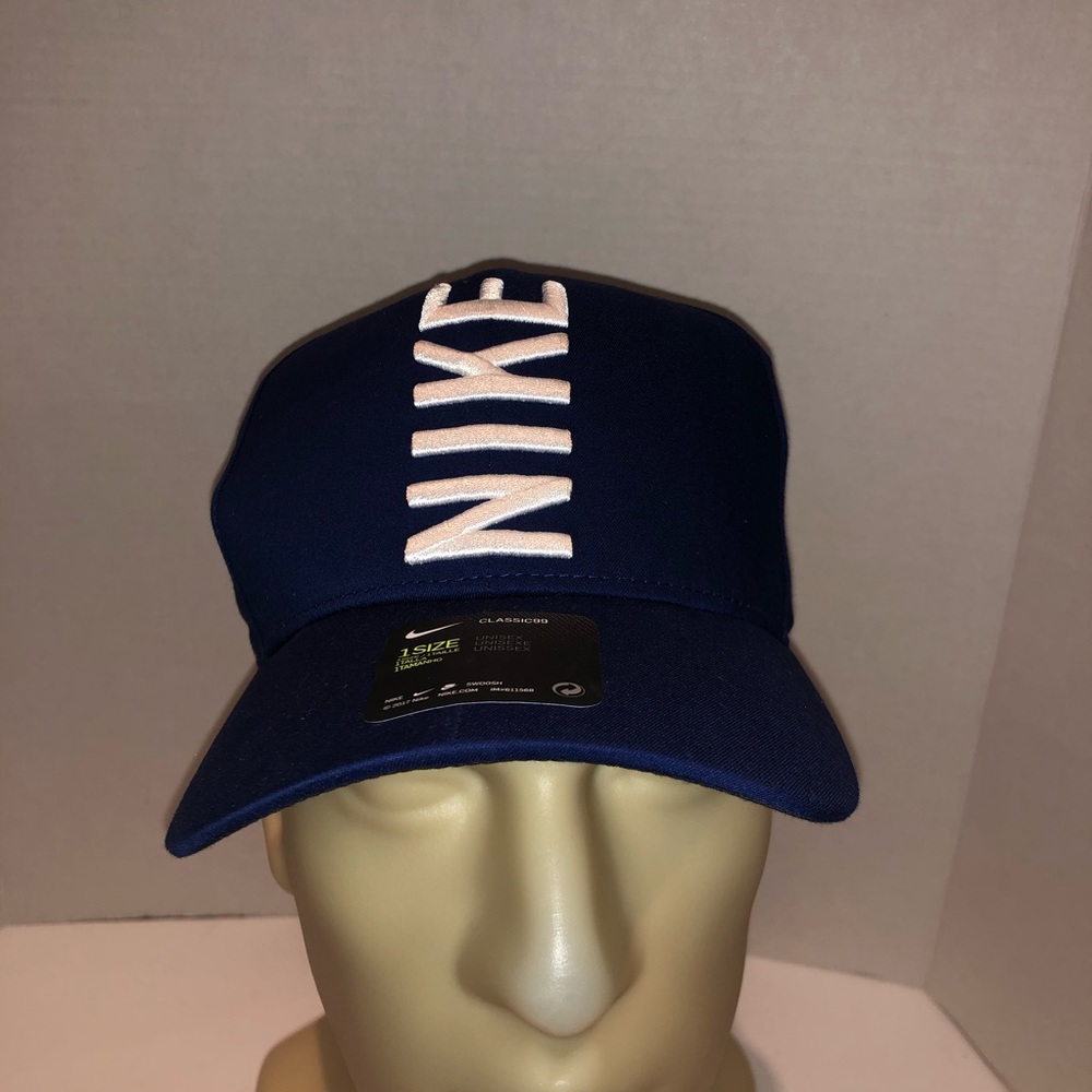 NWT Nike Golf Cap Blue Hat Spellout